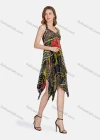 Wholesale Women's Sexy Spaghetti Strap Sleeveless Floral Hanky Hem Cami Dress 7331# - Liuhuamall