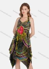 Wholesale Women's Sexy Spaghetti Strap Sleeveless Floral Hanky Hem Cami Dress 7331# - Liuhuamall