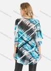 Wholesale Women's Casual 3/4 Cape Sleeve Lace Up Front Baroque Print Blouse - Liuhuamall