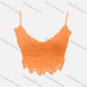 Wholesale Women's 100%Cotton Sexy Plain Embroidery Lace Crop Cami Top SC3646# Orange Wholesale Clothing Market & Suppliers -LIUHUAMALL