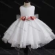 Wholesale Girls Lovely Sleeveless Embroidery Bow Knot Dress White 2# Clothing Wholesale Market Liuhua