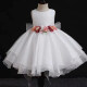 Girls Lovely Sleeveless Embroidery Bow Knot Dress White 2# Clothing Wholesale Market -LIUHUA