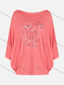 Wholesale Women's Casual Round Neck Long Sleeve Rhinestone Blouse, LIUHUA CLOTHING WHOLESALE