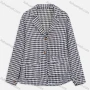 Wholesale Women's Casual Houndstooth Print Lapel Long Sleeve Buttons Down Flap Pockets Shirt Jacket 6105# preview