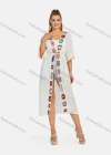 Wholesale Women's Casual 3/4 Sleeve Embroidery Long Robe Cardigan With Belt B111# - Liuhuamall