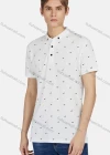 Wholesale Men's Short Sleeve Buttons Allover Print Polo Shirt - Liuhuamall