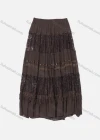 Wholesale Women's Casual Chiffon Elastic Waist Guipure Lace Pleated A-Line Skirt 1012-1# - Liuhuamall