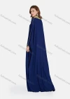 Wholesale Women's Elegant Muslim Islamic Embroidery Tassel Long Sleeve V Neck Floor Length Abaya Robe Dress ZRSF-49# - Liuhuamall