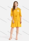 Wholesale Women's Casual Buttons Down Long Sleeve Drawstring Hooded Short Dress - Liuhuamall