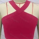 Wholesale Women's Sexy Halter Plain Rib-knit Crop Top 522# Clothing Wholesale Market Liuhua