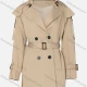 Wholesale Women's Casual Plain Lapel Long Sleeve Double Breasted Trench Coat With Belt Almond White Clothing Wholesale Market Liuhua
