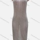 Wholesale Women's Vacation Plain Hollow Out Splicing Cover Up Tank Dress L2613# White Clothing Wholesale Market Liuhua