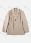 Wholesale Women's Casual Plain Lapel Long Sleeve Hidden Button Duel Pocket Suit Jacket - Liuhuamall