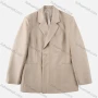 Wholesale Women's Casual Plain Lapel Long Sleeve Hidden Button Duel Pocket Suit Jacket preview
