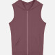 Men's Casual Plain Sleeveless Zipper Hoodies With Kangaroo Pocket 77# Clothing Wholesale Market -LIUHUA