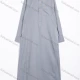 Wholesale Men's Casual Embroidered Short Sleeve Thobe Gray Clothing Wholesale Market Liuhua