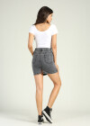 Wholesale Women's High Waist Slit Hem Cutout Distressed Denim Mini Skirt - Liuhuamall