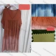 Wholesale Women's Casual Ombre V Neck Ruched Ruffle Hem Short Sleeve Woven Maxi Dress AD79# Saddle Brown Clothing Wholesale Market Liuhua