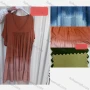 Wholesale Women's Casual Ombre V Neck Ruched Ruffle Hem Short Sleeve Woven Maxi Dress AD79# preview