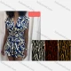 Wholesale Women's Casual Allover Print V Neck Woven Tank Short Dress With Belt V5431# Blue Clothing Wholesale Market Liuhua