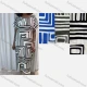 Wholesale Women's Casual Geometric Print Crew Neck Short Sleeve Woven Maxi Dress V5446# White Clothing Wholesale Market Liuhua