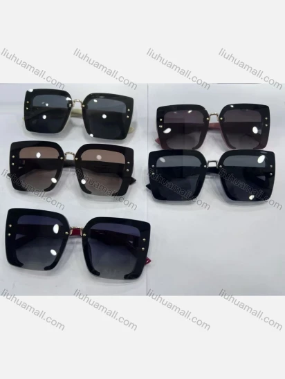 Wholesale Classic Plastic Square Frame Plain Lenses Sunglasses (JH)2108#