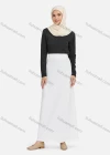Wholesale Women's Casual Plain Elastic High Waist Maxi Skirts 1363# - Liuhuamall
