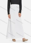 Wholesale Women's Casual Plain Elastic High Waist Maxi Skirts 1363# - Liuhuamall