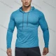 Wholesale Men's Athletic Workout Drawstring Long Sleeve Fitness Hoodie F21801# Azure Clothing Wholesale Market Liuhua