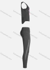 Wholesale Women's Sporty Breathable Quick Dry Letter Tank Top & High Waist Leggings 2 Piece Yoga Workout Outfits 1009#&1014# - Liuhuamall