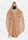 Wholesale Women's Vintage Islamic Muslim V Neck Bat Sleeve Rhinestone Kaftan Dress R999# - Liuhuamall