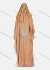 Wholesale Women's Vintage Islamic Muslim V Neck Bat Sleeve Rhinestone Kaftan Dress R999# - Liuhuamall