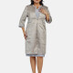 Women's Elegant 3/4 Sleeve High Waist Cardigan & Tank Dress 2-piece Set 21793# Green&Blue Clothing Wholesale Market -LIUHUA