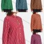 Wholesale Women's Casul Striped Print Long Sleeve Button Down Shirt preview