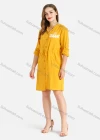 Wholesale Women's Casual Buttons Down Long Sleeve Drawstring Hooded Short Dress - Liuhuamall