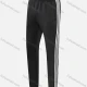 Wholesale Boy's Athletic Striped Elastic Waist Ankle Length Jogger 2002# Black Clothing Wholesale Market Liuhua