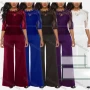 Wholesale Women's Casual 3/4 Sleeve Lace Slim Fit Blouse & High Waist Pants Set preview