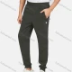 Wholesale Men's Athletic Plain Slim Fit Waffle Knit Pockets Stretch Jogger Pants Charcoal Gray Clothing Wholesale Market Liuhua