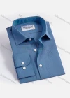 Wholesale Men's Formal Stand Collar Long Sleeve Buttons Argyle Allover Print Shirt - Liuhuamall