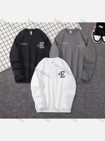 Wholesale Men's Casual Letter Print Round Neck Long Sleeve Sweatshirt, LIUHUA CLOTHING WHOLESALE