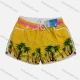 Wholesale Women's Vacation Contrast Tropical Print Drawstring Beach Shorts 1# Clothing Wholesale Market Liuhua
