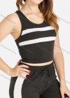Wholesale Women's Summer Racerback Crop Top&Shorts Sportwear Set - Liuhuamall