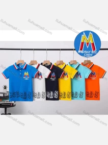 Wholesale Boys Short Sleeve Embroidery Letter Plain Polo Shirt 1104#, LIUHUA CLOTHING WHOLESALE
