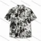 Wholesale 2026 Men's Slim Fit Short Sleeve Floral Print Shirt | Wholesale In Stock Artistic Ink - Style Casual Dress Shirt Black Clothing Wholesale Market Liuhua