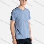 Wholesale Men's Sporty Crew Neck Breathable Contrast Reflective Stripes Quick Drying T-shirts preview