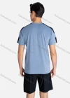 Wholesale Men's Sporty Crew Neck Breathable Contrast Reflective Stripes Quick Drying T-shirts - Liuhuamall