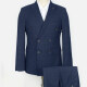 Men's Formal Plaid Print Double Breasted Flap Pockets Blazer & Suit Pants 2-Piece Suit Sets OG2205-X6597-3# 6# Clothing Wholesale Market -LIUHUA