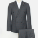 Men's Formal Plaid Print Double Breasted Flap Pockets Blazer & Suit Pants 2-Piece Suit Sets OG2205-X6597-3# 5# Clothing Wholesale Market -LIUHUA