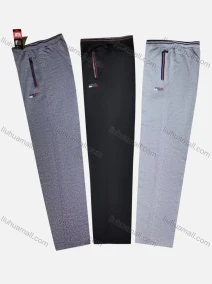Wholesale Men's Casual Breathable Elastic Waist Pockets Pants Q006#, LIUHUA CLOTHING WHOLESALE