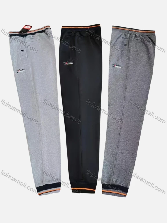 Wholesale Men's Casual Breathable Elastic Waist Pockets Sweatpants Q010#